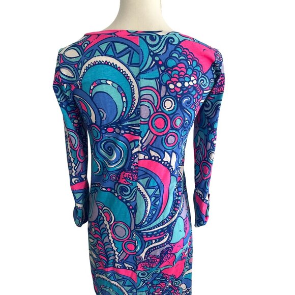 LILLY PULITZER Shell Print Shift Dress Size XS - Picture 7 of 9